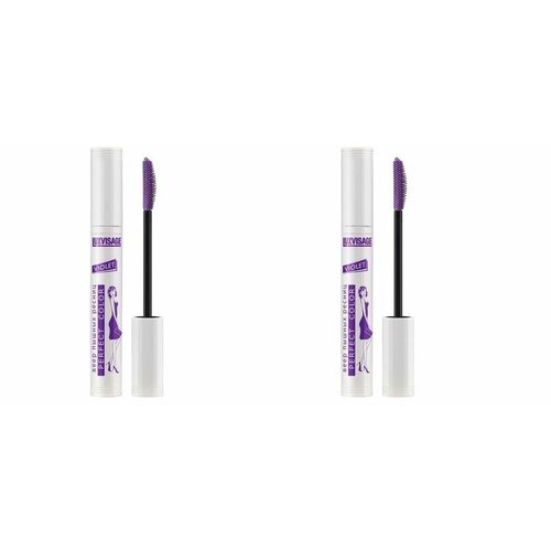 Тушь для ресниц LuxVisage (Люкс Визаж) Perfect Color Веер пышных ресниц, оттенок Violet, 9 г х 2шт тушь для ресниц luxvisage тушь для ресниц perfect color