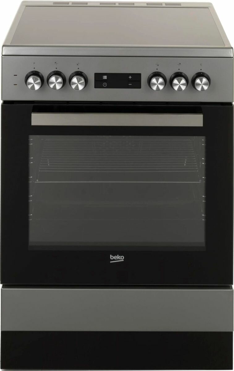 Электрическая плита Beko FSM67320GSS серебристый