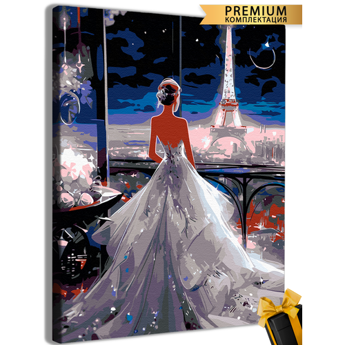 Картины по номерам Принцесса париж 40x50