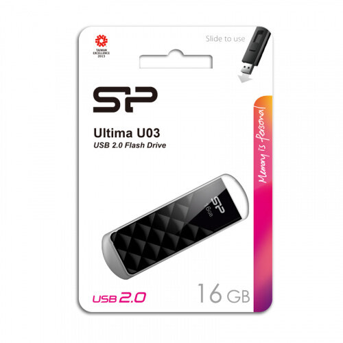Флешка USB 2.0 Silicon Power 16 ГБ Ultima U03 ( SP016GBUF2U03V1K )