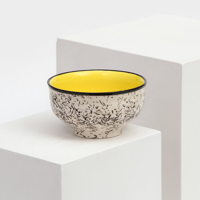 фото Пиала керамическая "Персия", 200 мл, жёлтая, 1 сорт, Иран