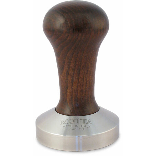 Темпер для кофе Motta 8100/M brown - 58 mm темпер с деревянной ручкой