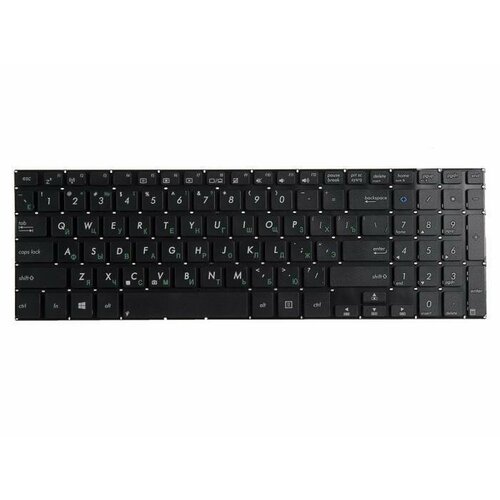 Клавиатура (keyboard) для ноутбука Asus VivoBook, черная, 0KNB0-610JTW00 asus клавиатура asus vivobook k551 s551 v551 плоский enter черная без рамки