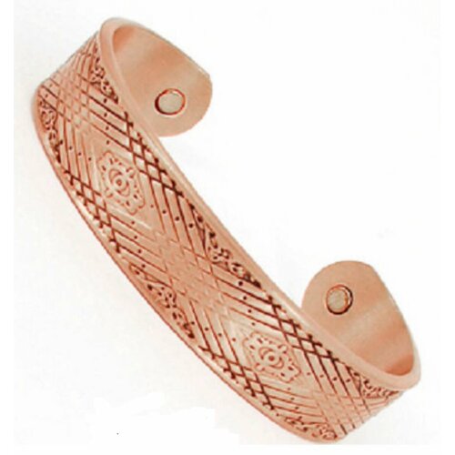 фото Жесткий браслет медный браслет с магнитами cpb-0278, 1 шт., коричневый нет бренда