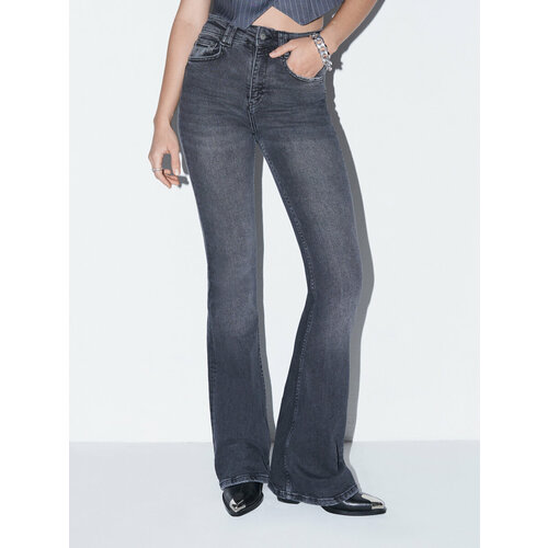 фото Джинсы клеш toptop, размер l, серый