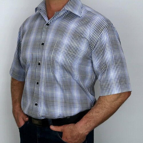 Рубашка PLATIN, размер 40/ПО ВОРОТУ, серый