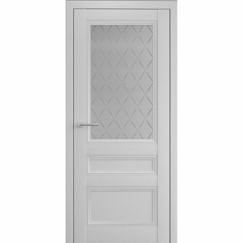 Межкомнатная дверь (дверное полотно) Albero Византия покрытие Vinyl / ПО Платина стекло Мателюкс Лорд 70х200 межкомнатная дверь дверное полотно albero геометрия 7 покрытие эмаль по белая стекло белое 70х200