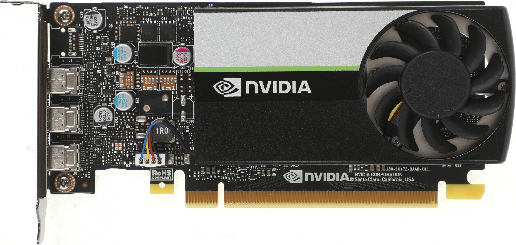 Видеокарта PCI-E PNY 4GB GDDR6 64bit 1070/4000MHz 3*mDP - фото №3