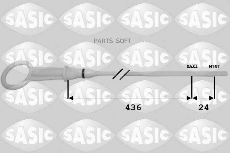 SASIC 1944007 Щуп масляный DACIA Duster Logan Sandero NISSAN Micra Note NV200 Qashqai Tiida RENAULT Clio I