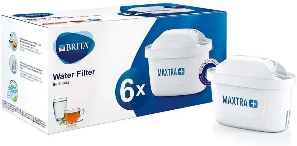 Сменный фильтр для воды картридж BRITA MAXTRA+ Универсальный , 6 шт.