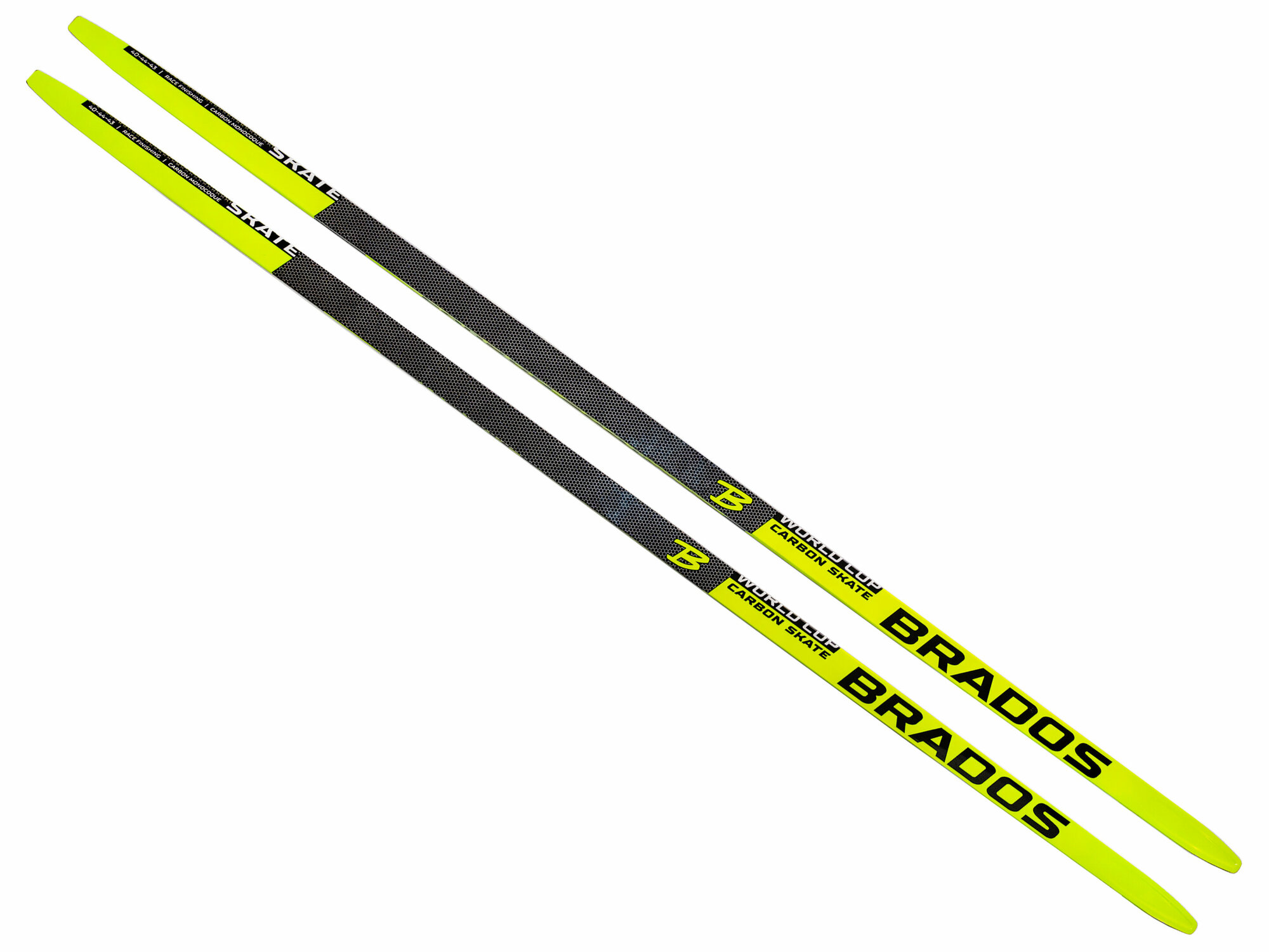 Беговые лыжи коньковые гоночные STC Brados Skate Carbon Yellow 171 см М-1