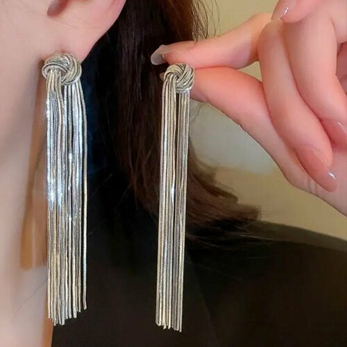 Серьги Dawu, серый