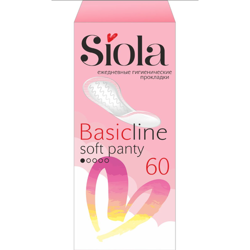 Прокладки ежедневные Siola Basic Line Рanty Soft, 60 шт. прокладки ежедневные siola basic line рanty soft 1 капель 60 шт