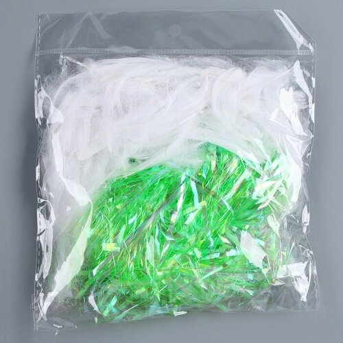 Набор для творчества и декора Перья белые наполнитель цвет зеленый 342₽