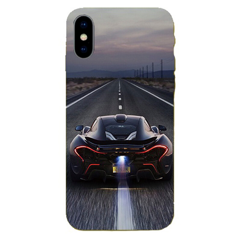 Чехол силиконовый для iPhone X/XS, HOCO, с дизайном автомобиль