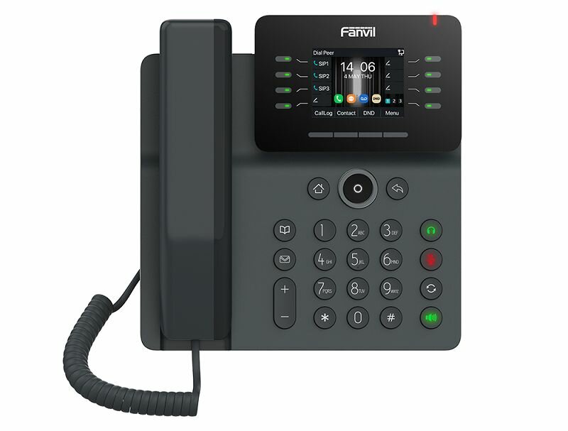 IP-телефон Fanvil V63 6 SIP аккаунта цвеной 28 дисплей 320x240 конференция на 6 абонентов поддержка POE EHS.
