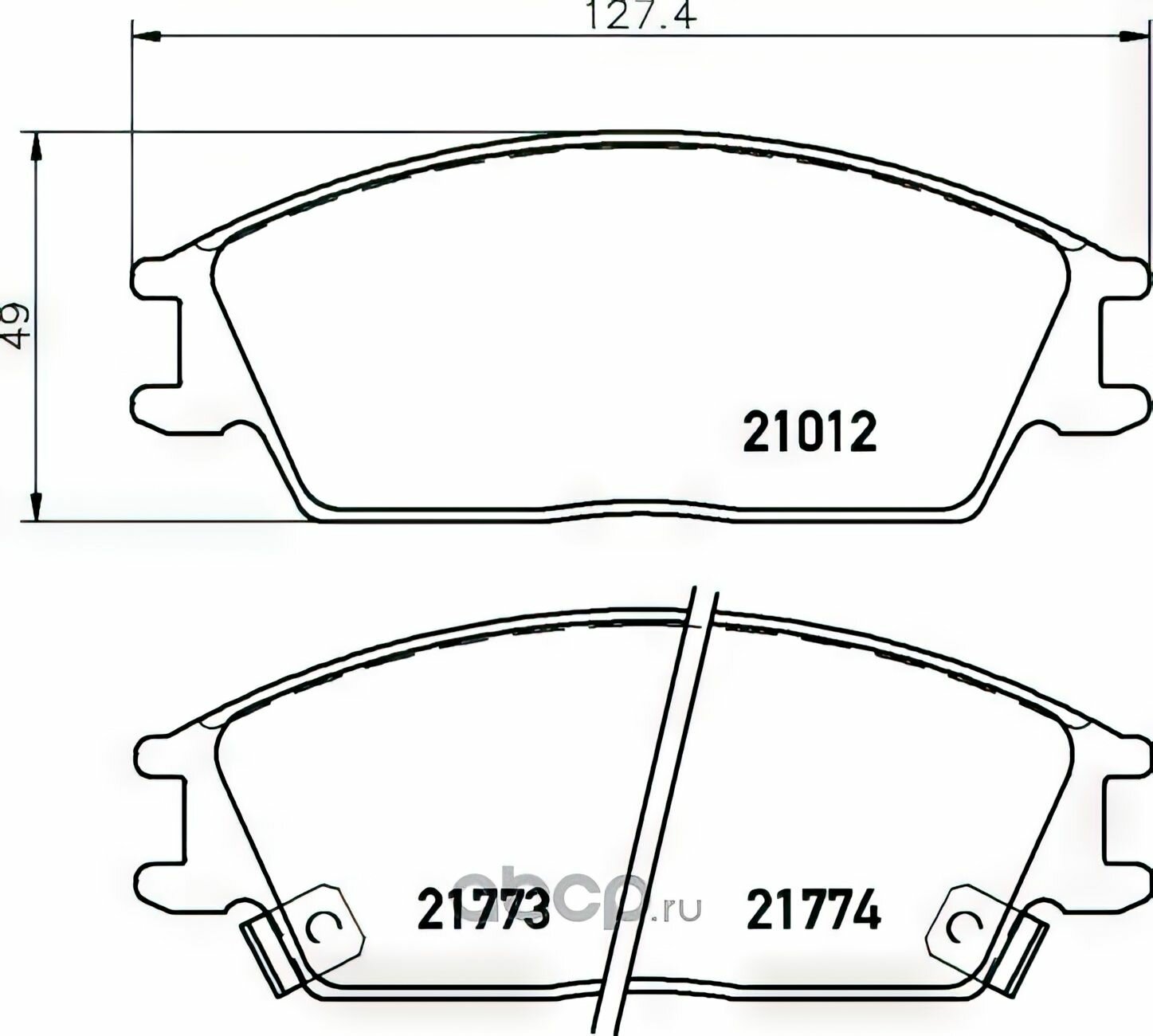 Тормозные колодки HYUNDAI ACCENT/GETZ передние