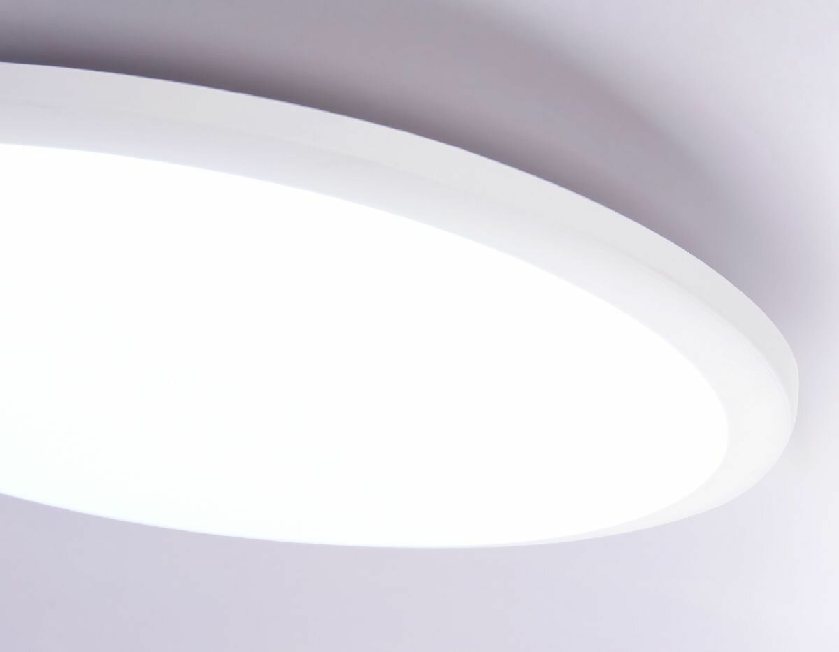 Потолочный светодиодный светильник Ambrella Light Orbital Air FZ1232 WH белый IP44 48W 6400К D450*55 (Без ПДУ)