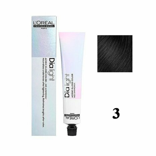 Краска для волос Dia Light 3 50 мл L'Oreal Professionnel Dia Light 3 50ML 50 мл краска для волос dia light 9 18 50 мл l oreal professionnel dia light 50 мл