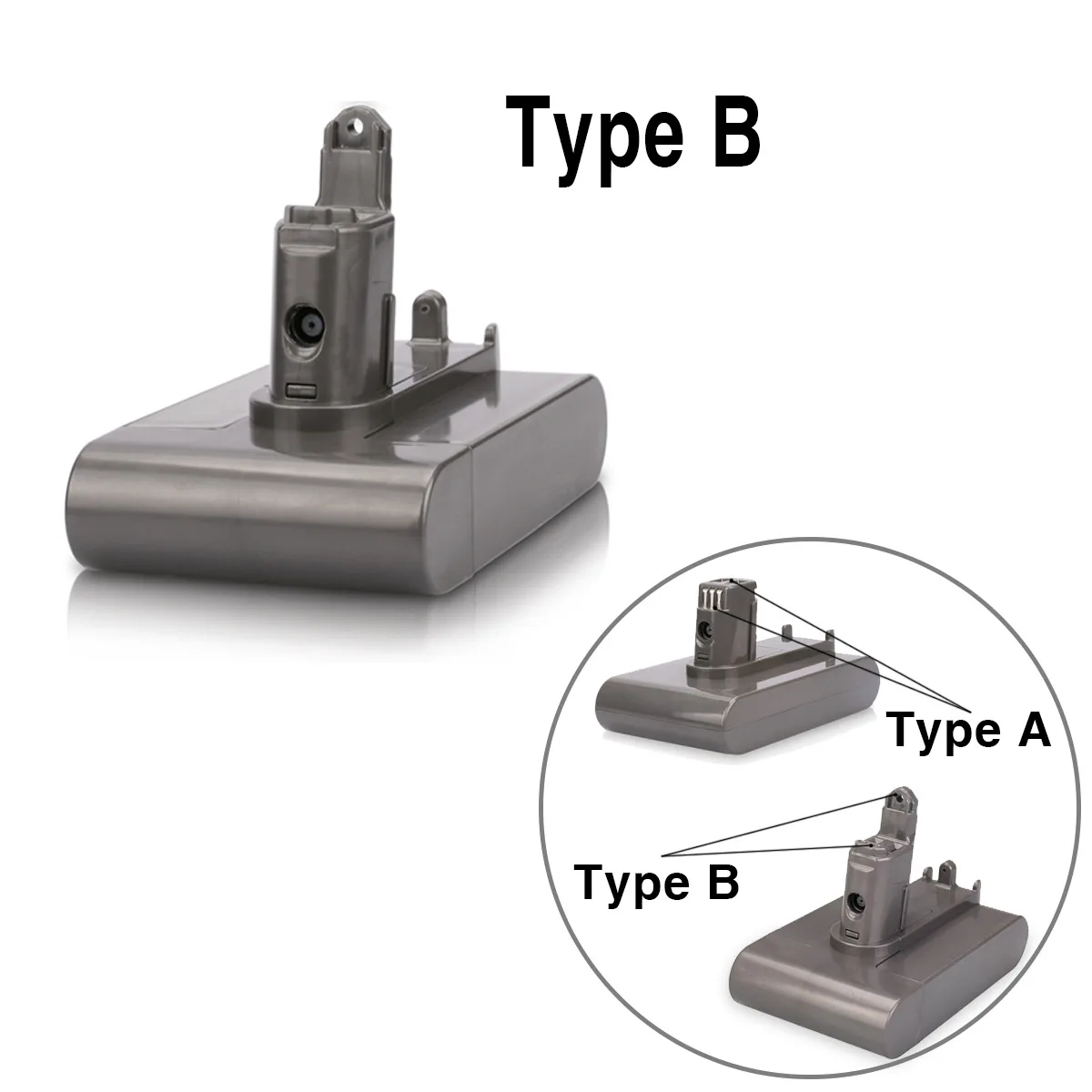 Аккумулятор ABC для пылесоса Dyson 4000mAh для Vacuum Animal DC31, DC34, DC35, DC44, DC45. 22.2V Ni-MH Type B. PN: 202932-01, 202932-03.