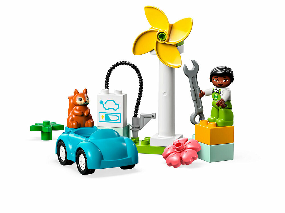 Конструктор LEGO DUPLO 10985 Конструктор Ветряная турбина и электромобиль