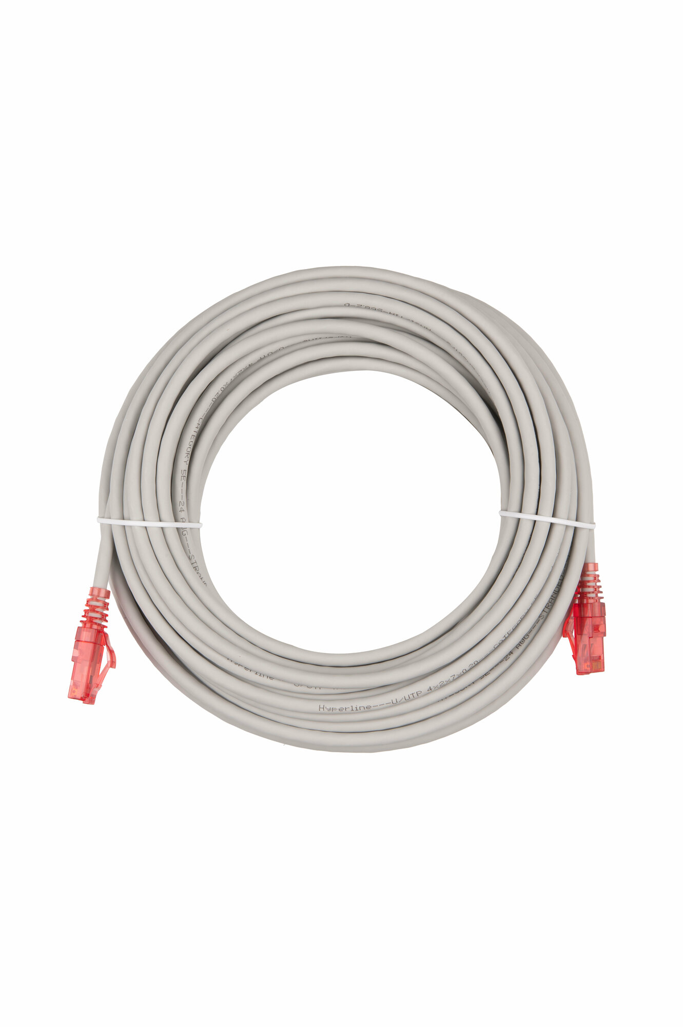 Патч-корд UTP 5E категории 1.5м Hyperline PC-LPM-UTP-RJ45-RJ45-C5e-1.5M-LSZH-GY серый - фото №4