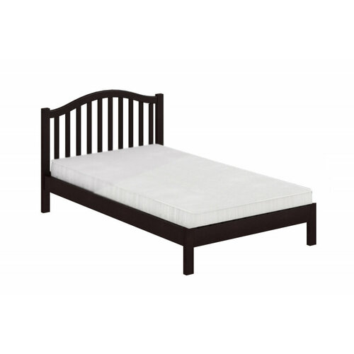 Кровать из дерева, размер (ДхШ): 204х147 см, спальное место (ДхШ): 200х140 см, цвет: венге.