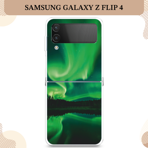 Силиконовый чехол Ночные пейзажи 7 на Samsung Galaxy Z Flip 4 / Самсунг Галакси Зет Флип 4 пластиковый чехол ночные пейзажи 11 на samsung galaxy note 4 самсунг галакси нот 4