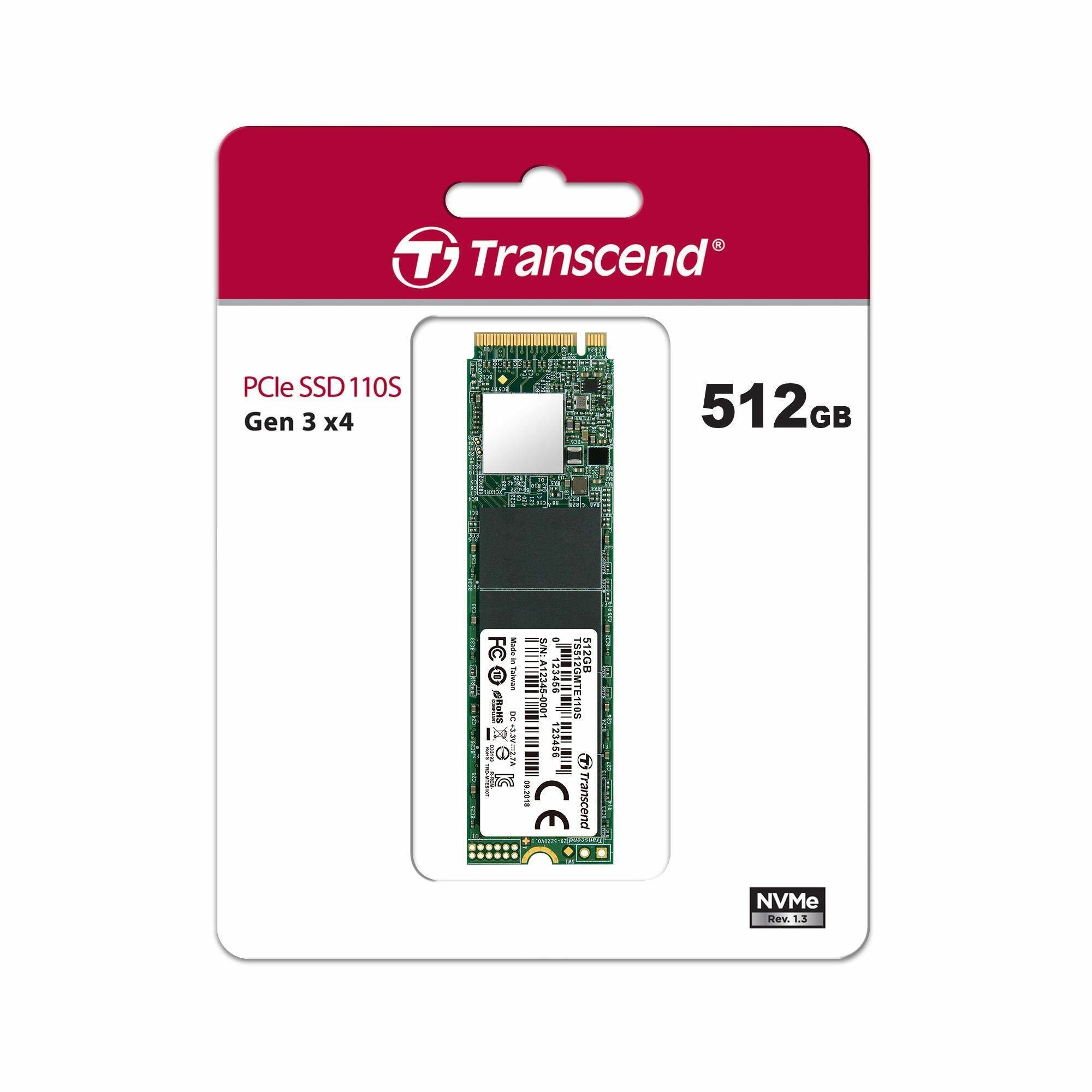 SSD накопитель Transcend 512ГБ, M.2 2280, PCIe 3.0 x4, NVMe, M.2 - фото №9