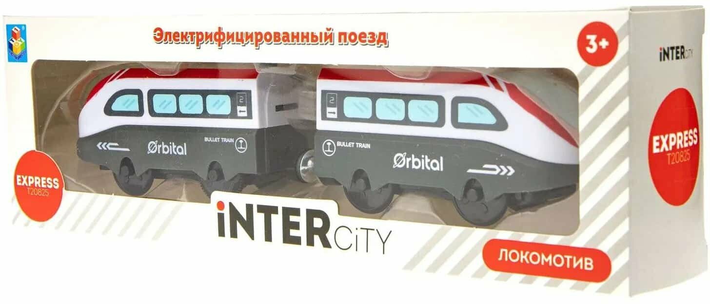 1TOY InterCity Express cкорый эл.поезд "Локомотив",2 ваг. - фото №5