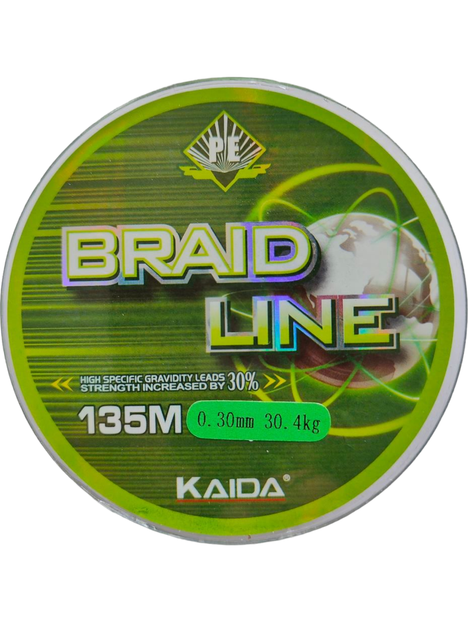 Плетеный шнур BRAID LINE Каида green 135m 0,30 мм 30.4кг