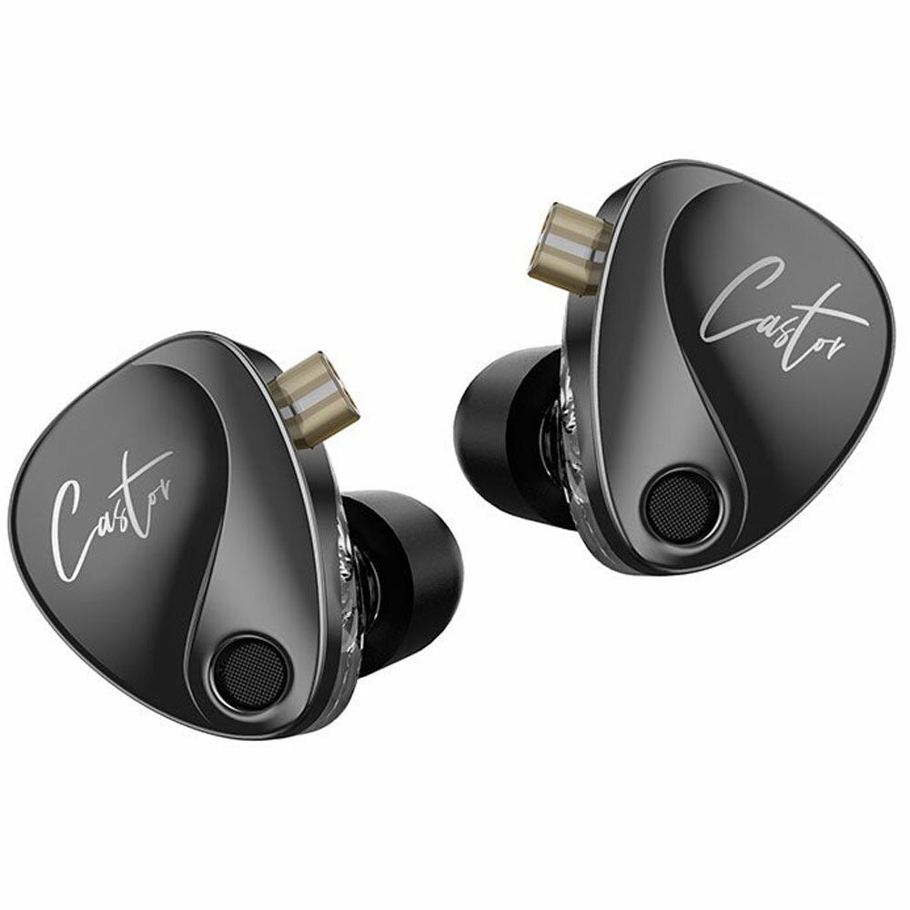 KZ Acoustics Castor Bass Harman Target с микрофоном, черный, наушники проводные — фото 1