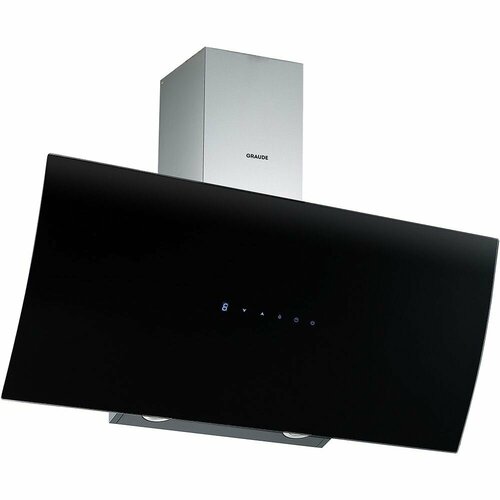 Настенная вытяжка Graude DH 901 GE нержавеющая стальчерное стекло ширина 90 см мотор Profi Fan производительность 700 м3час светодиодная подсветка 3299000₽