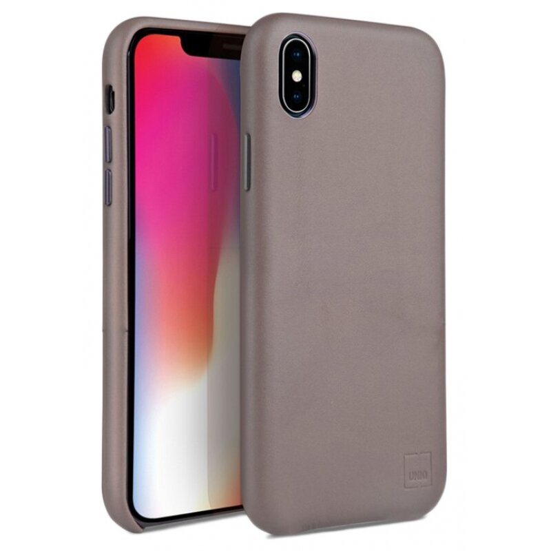 Чехол Uniq Duffle Vale Genuine Leather для iPhone XS Max, цвет Бежевый (IP6.5HYB-DUFVBEG)