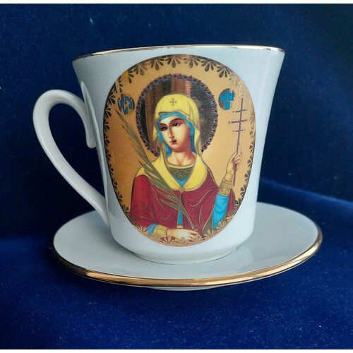 Дулевский фарфор. Чайная пара 