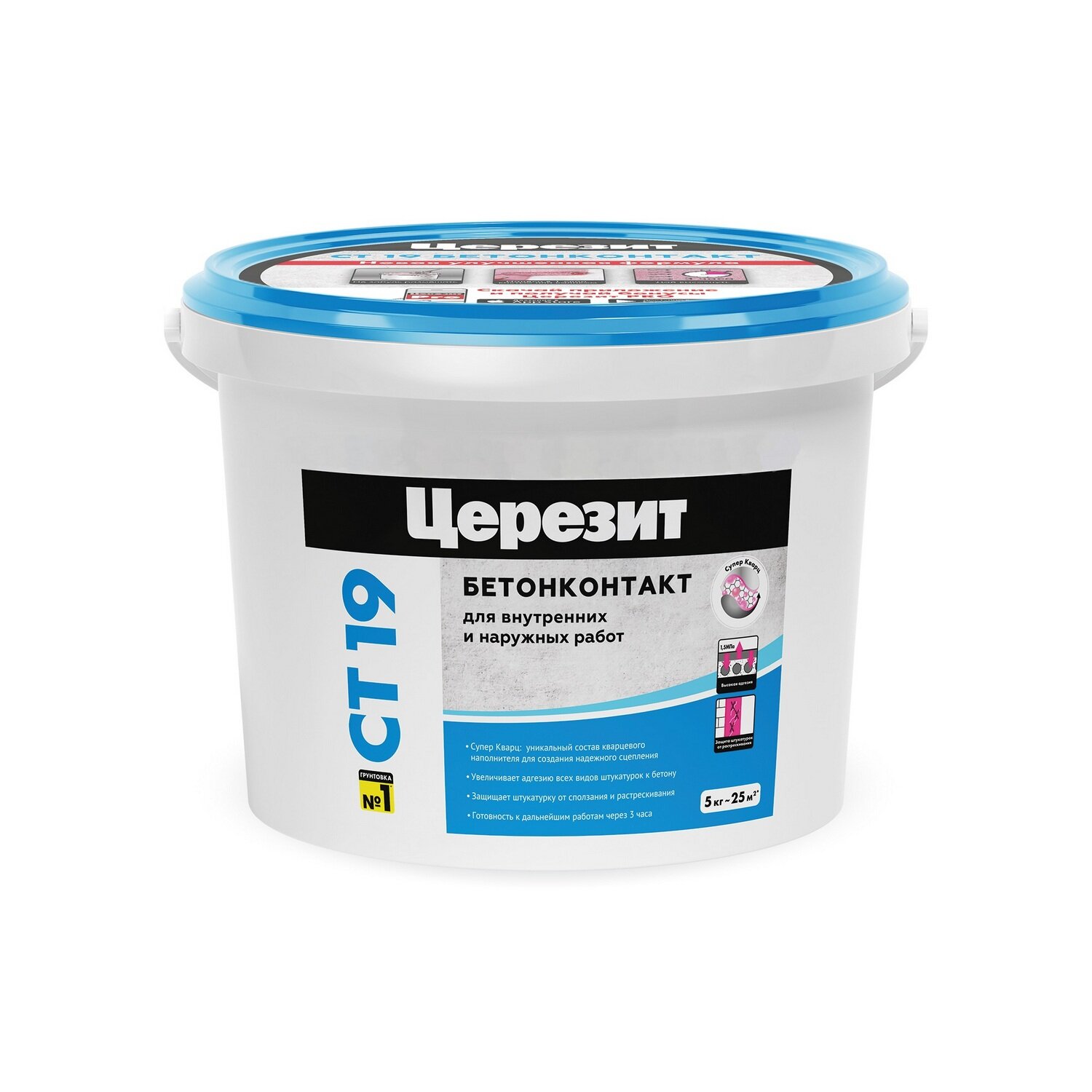 фото Грунт Церезит СТ 19/5 кг, бетонконтакт
