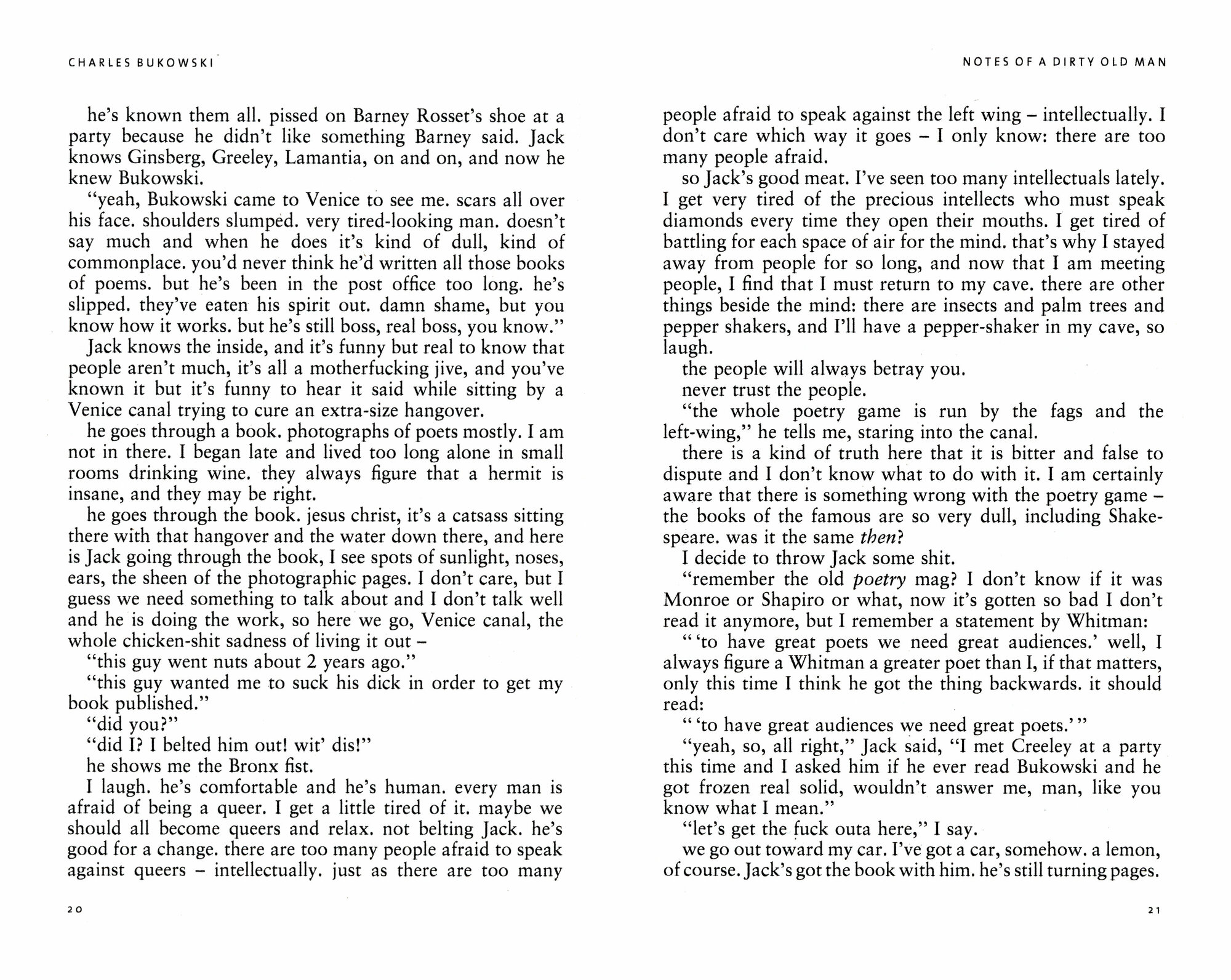 Notes of a Dirty Old Man (Charles Bukowsky) - фото №5