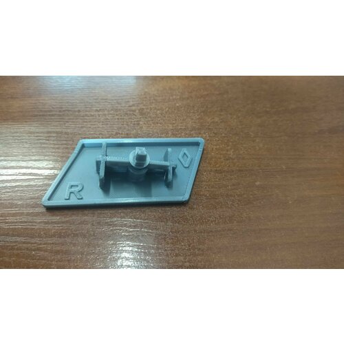 Правая крышка форсунки омывателя фар Renault Koleos 2008-2011 дорестайлинг серая ( 3D печать)