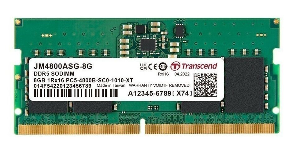 Оперативная память Transcend 8G DDR3 1600 VLP REG