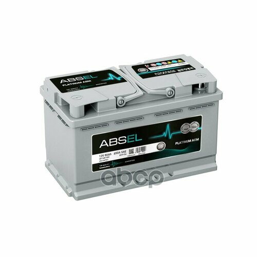 Аккумулятор Absel Agm Platinum 12V 80Ah 800A 315X175x190 Din Type Оп ABSEL арт QX540502 25897₽