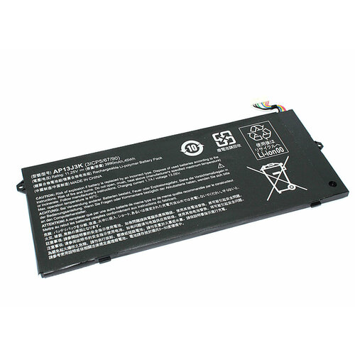 Аккумулятор для ноутбука Acer Chromebook 11 C732 (AP13J4K) 11,25V 3920mAh аккумуляторная батарея для ноутбука acer chromebook 11 c732 ap13j4k 11 25v 3920mah