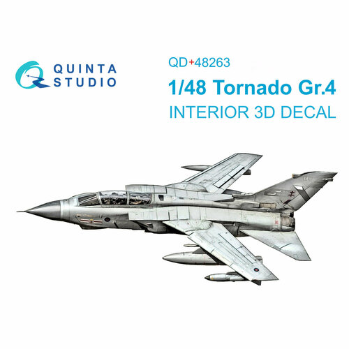 QD+48263 Quinta Studio 1/48 3D Декаль интерьера кабины Tornado GR.4 (Revell) (с 3D-печатными деталями)