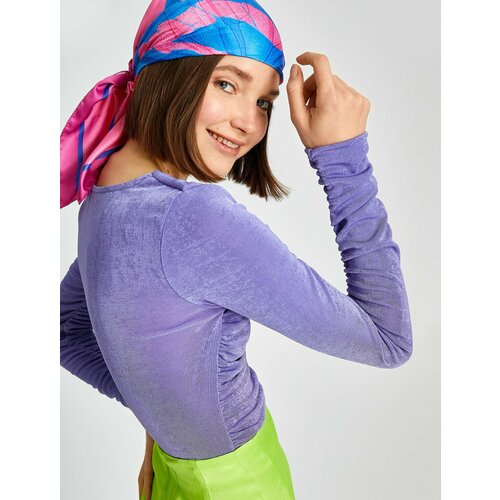 фото Лонгслив koton, размер m, лиловый