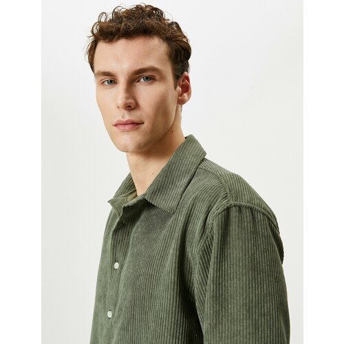 фото Рубашка koton, размер m, хаки