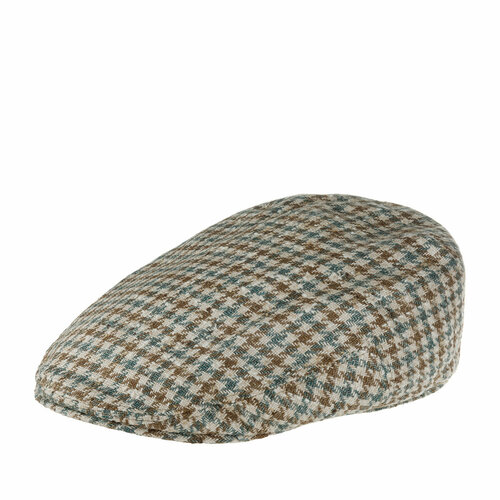 Кепка STETSON арт. 6212201 KENT SILK/VIRGIN WOOL HOUNDSTOOTH CHECK (светло-коричневый), размер 61