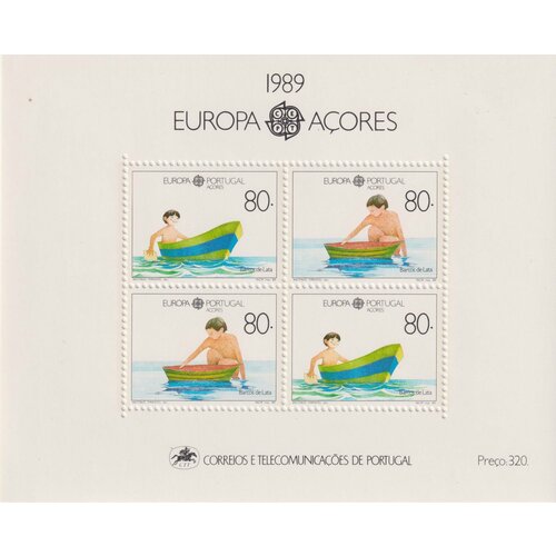 Почтовые марки Португалия 1989г. Марки европа - Детские игры 2 Игрушки, Дети MNH