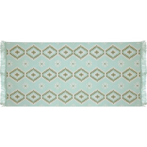 Коврик Ctim Килим 80х150 см акрил цвет бирюзовый 1913 B