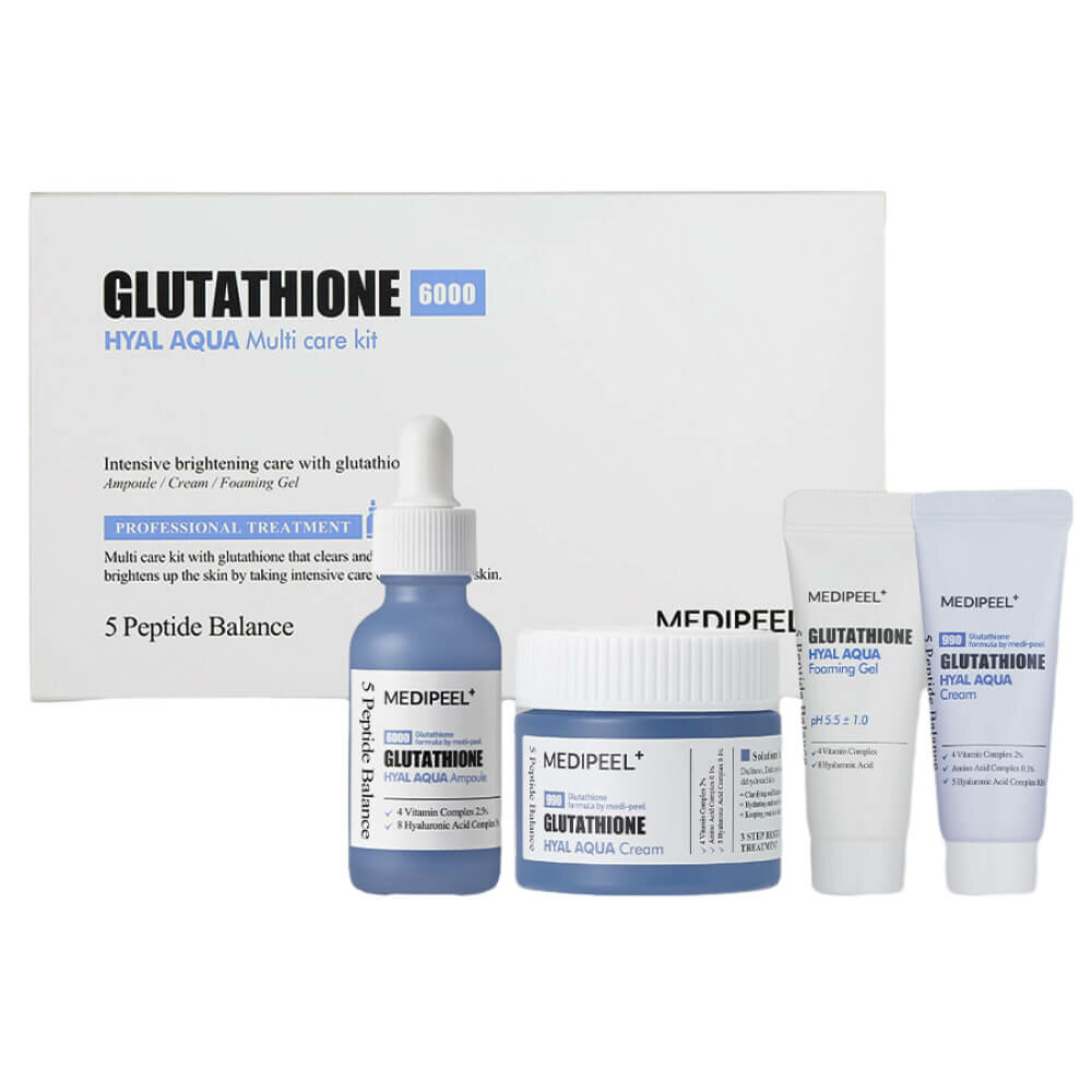 Medi-Peel Набор увлажняющих средств для сияния кожи Glutathione Hyal Aqua Multi Care Kit 30+50+15+15 мл.