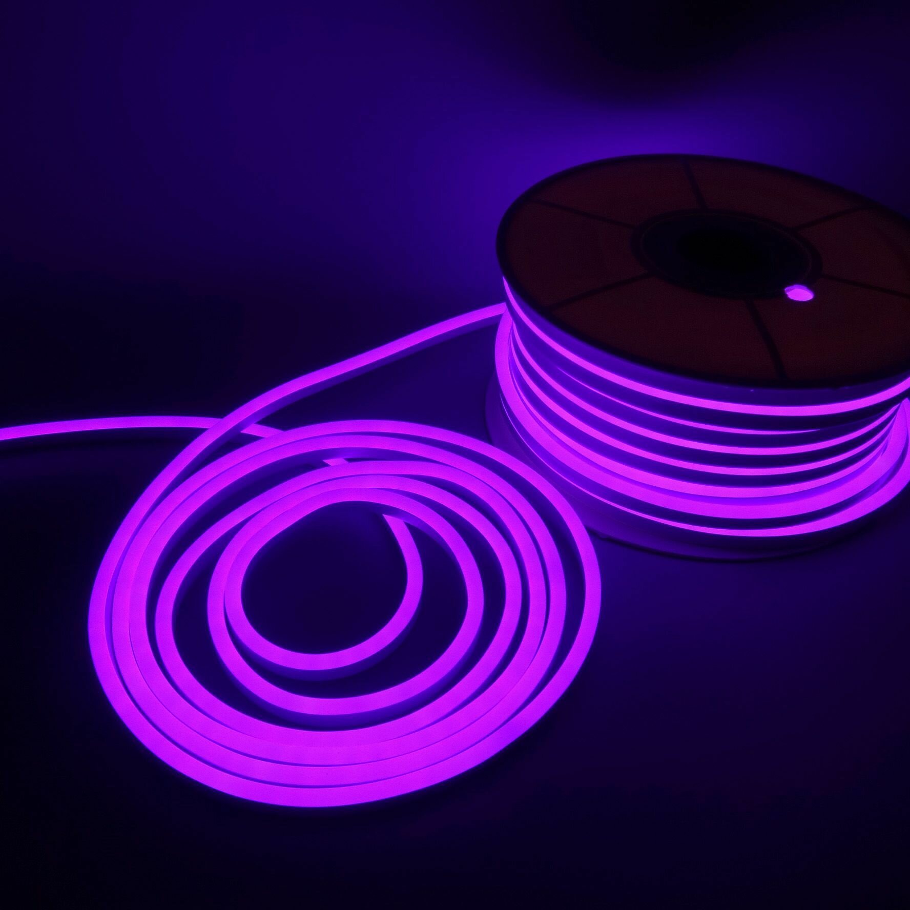 Гибкий неон 220в, LUX 8х16, 144 Led/m,11W/m, фиолетовый, 10 метров - фотография № 11