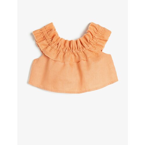 Блуза KOTON, размер 6-7 лет, оранжевый топ koton размер 6 7 лет оранжевый